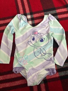 2/$20- Gabby’s Dollhouse Mercat One-Piece Swimsuit